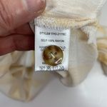 Skylar + Madison Sz S Tunic Top Dress Yellow Vertical Stripe Belted Button Front Photo 7