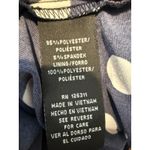 Ronni Nicole  Navy Blue White Polka Dot Dress Womens 12 Keyhole Neck Career Work Photo 2