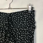 ZARA  Black & White Polka Dot Draped Ruched Mini Skirt XS Photo 3