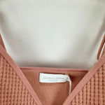 Jonathan Simkhai Crop Top Bralette Waffle Knit Cotton Rose Pink Medium NWT Photo 4