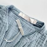 Rachel Parcell NEW Gauze V-neck Dress Navy Chambray Photo 4