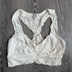 Free People Intimately  Galoon Lace Razorback Lace Bralette Cram/White Photo 2
