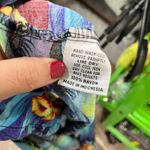 Aloha Hut Hawaii Smocked Maxi Dress Tropical Print Summer Beach OS One Size Blue Size undefined Photo 3