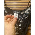 City Triangles  Women's Black Spaghetti Strap Dress S Party Cocktail Photo 3