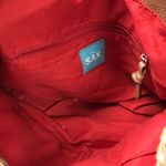 The Sak ‎ golden gold shoulder bag purse w/ side pockets 14” x 10” Photo 5