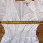 Anthropologie  Hutch white Smocked-Waist Eyelet Jumpsuit size XL Photo 3