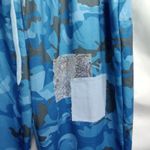 Unbranded Womens 3Xl Blue Black Camo Lounge Pants Drawstring Pockers‎ Size 3X Photo 2
