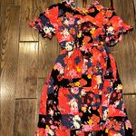 Jessica Simpson  Floral tiered maxi Dress with tassels size small Photo 7