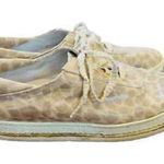 Stuart Weitzman  Leopard Print Glittery Sneakers Photo 2