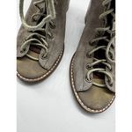 Jeffrey Campbell Light Brown Cors Suede Lace Up Sandals Block Heel Sz 7 Grunge Photo 3