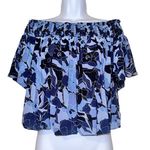 Free People  Dark‎ Combo Technicolor Bubble Top Smocked Size Small Photo 1