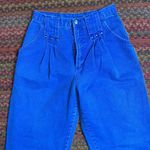 VINTAGE BLUE WESTERN STUDDED DENIM JEANS COWBOY PLEATED Size 28 Photo 2