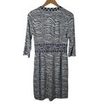 J. McLaughlin  Dress Size S Black White Sheath Zebra Style Print Career Modest Photo 1