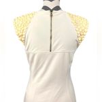 Ted Baker Chira Ivory Bodycon Embellished Shoulders Dress - Size 6 Photo 4