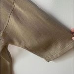 Henri Bendel  Women's Silk Knit Blouse Taupe Size L Casual Crew Neck Photo 3