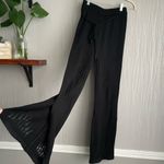 SheIn Black Distressed Flare Leg Sweater Pants Photo 7