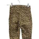Topshop Moto Joni Crop Pants Size 25 Leopard Print Stretch Denim Photo 3