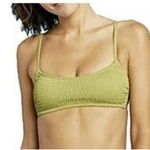 Xhilaration Smocked Bralette Bikini Top Olive Green Swim Size X-Small NWT Photo 1