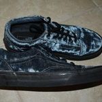 Vans  Old School Blue and Black Crushed Velvet Low top Sneakers Photo 0