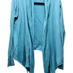 prAna Cardigan Wrap Sweater Teal Blue Long Sleeve Open Front Sz Medium Photo 0