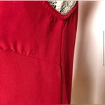 Vintage 90's Solution crepe halter top with fringe and studs in red. Size: Small Red Photo 5