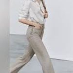 ZARA  High Waist Wide Leg Jeans 0   32" ins Photo 2