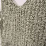 NWT By the River Green Sleeveless Blouse Tank Top Ribbed Knit Cozy Fuzzy Photo 4