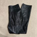 Topshop Shiny Leather Tapered Pants Photo 4