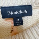 Modcloth  Blowing Bubbles Rainbow PomPom Pullover Sweater White Medium NEW $88 Photo 8