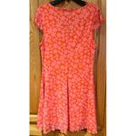 Wild Fable  Orange Flower Power Mesh Mini‎ Dress Size Medium 70s Hippie Costume Photo 6