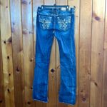 Rock Revival  ferry Blue Bootcut Jeans with Embellished Pockets mid rise size 30 Photo 1