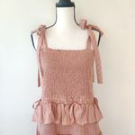 House of Harlow 1960 Blush Tiered Mini Dress Pink Size L Photo 3