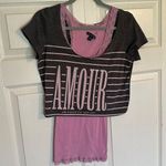American Eagle Crop Top and Tank Set Photo 0