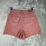 American Eagle Shorts Womens 2 Pink Cut Off Denim Dwestroyed Festival Grunge Photo 3