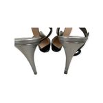 Prada Silver Black Patent Leather Heel Photo 4