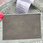 One Teaspoon Outlaws Mid Waist Frayed Hem Denim Shorts, Khaki Green, Size 28 Photo 4