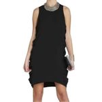 Bcbg MaxAzria Eren Black Ladder/Lattice Side Sleeveless Shift Dress Size 4 Photo 1