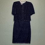 Laurence Kazar  Vintage Formal Beaded Dress Small Photo 2
