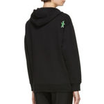 Marni Dance Bunny Black Embroidered Patch Cotton Hoodie Long Sleeve Oversized Size 4 Photo 1