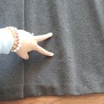 Moschino Vintage 90s  Charcoal Gray Cashmere Wool Chic Feminine Quiet Lux Size 6 Photo 13