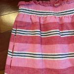 J.Crew  Linen Pink Stripe Sidewalk Skirt Vacation Preppy Coastal Twee Summer Photo 2