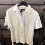 UGG  White Textured Polo Shirt Photo 0