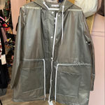 Dex Gray Hooded Rain Jacket Size undefined Photo 0