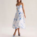 Rihoas Blue Floral Shirred A Photo 3