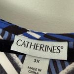 Catherine’s Women’s 3X Blue Black White Maxi Dress Long Photo 2