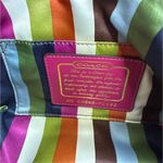 Coach y2k Legacy Stripe Signature Canvas Mini Purse Shoulder Bag Wristlet Photo 6