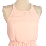 Lauren Conrad Dye Dipped Chiffon Maxi Dress 4 Flowy Beach Boho Vacay Resort Soft Pink Photo 2