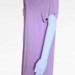 Polo Niotto Lavender Ruffle Detail  Midi Dress Size Large Photo 2