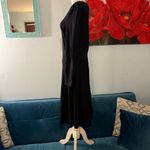 J.Crew  SIZE 10 Women's Pleated Ponte Dress Black Long Sleeve Knee Length Photo 3