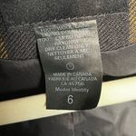 Smythe Peaked Lapel Blazer 100% Wool Jacket Black Mustard Stripe size 6 Photo 7